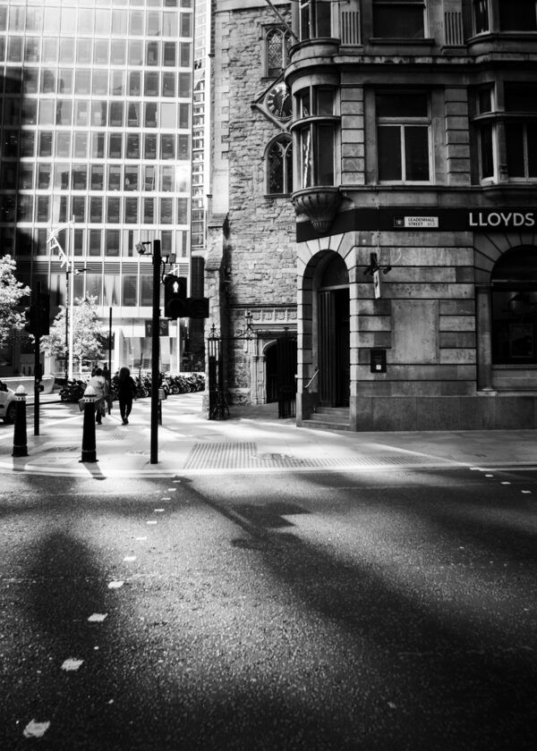 In the street