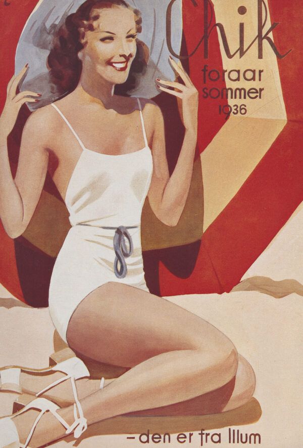 Vintage happy girl