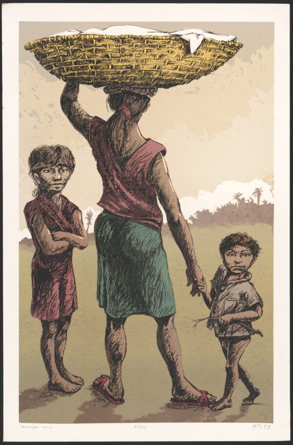 Mum with children