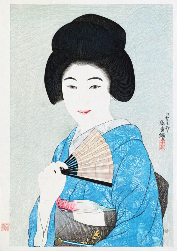 Woman with the fan