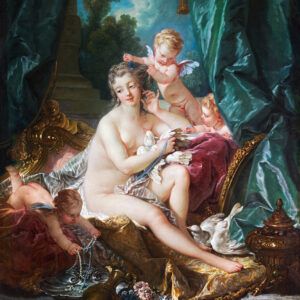 The woman with her angels