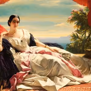 The woman with dress