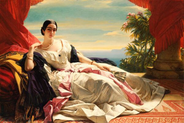 The woman with dress