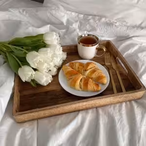 White flowers in bed