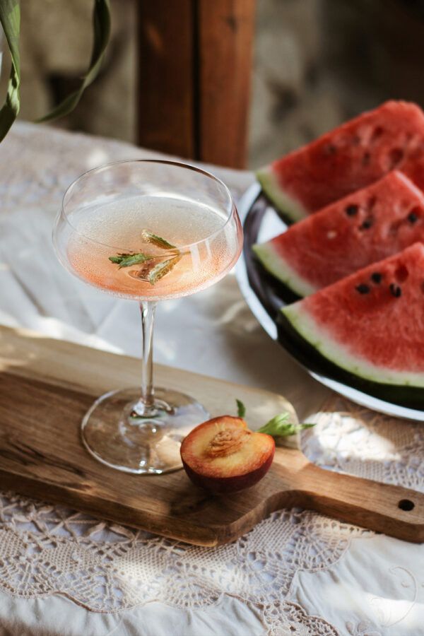 Cocktail and fruits