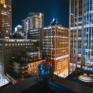 Spiderman in the city