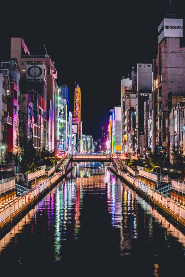 City with lights