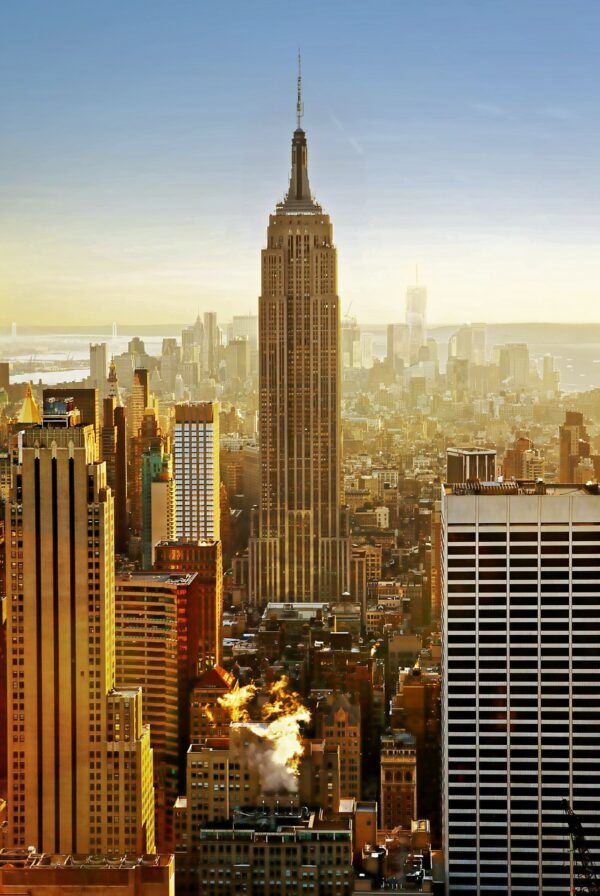 City in the morning